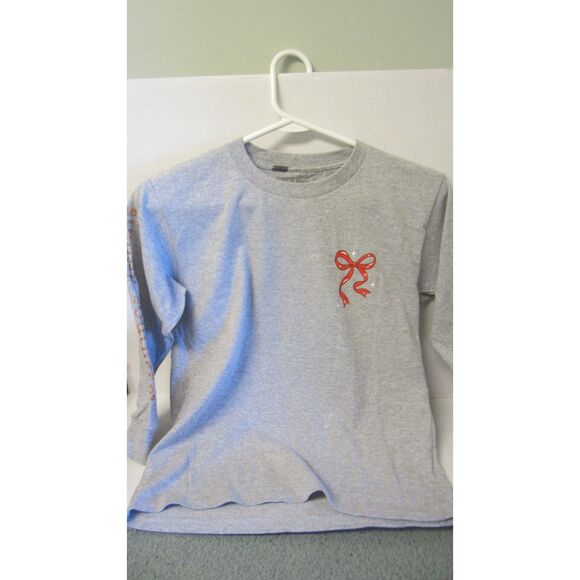 NWT SIMPLY SOUTHERN GIRLS GRAY NUTCRACKER Y'ALL ARE NUTS BLING TEE SMALL 6-8 - Picture 1 of 4